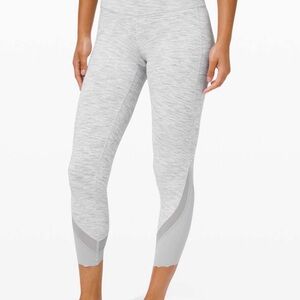 Lululemon Wunder Under Crop Highrise Scallop Luxtreme 23”